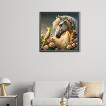 Load image into Gallery viewer, AB Diamond Painting - Full Square - White horse (40*40CM)
