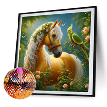 Load image into Gallery viewer, AB Diamond Painting - Full Square - White horse (40*40CM)
