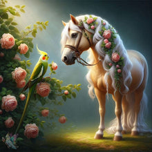 Load image into Gallery viewer, AB Diamond Painting - Full Square - White horse (40*40CM)
