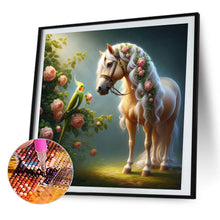 Load image into Gallery viewer, AB Diamond Painting - Full Square - White horse (40*40CM)
