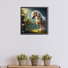 Load image into Gallery viewer, AB Diamond Painting - Full Square - White horse (40*40CM)
