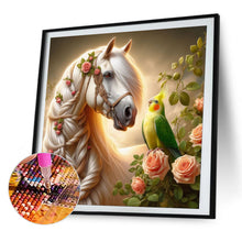 Load image into Gallery viewer, AB Diamond Painting - Full Square - White horse (40*40CM)
