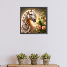 Load image into Gallery viewer, AB Diamond Painting - Full Square - White horse (40*40CM)
