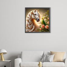 Load image into Gallery viewer, AB Diamond Painting - Full Square - White horse (40*40CM)
