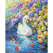 Load image into Gallery viewer, AB Diamond Painting - Full Square - Swan (40*50CM)
