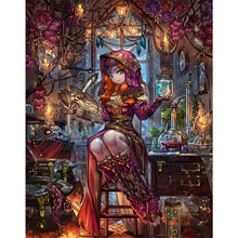 Load image into Gallery viewer, Diamond Painting - Full Round - Cartoon witch magic (55*70CM)
