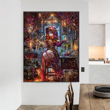 Load image into Gallery viewer, Diamond Painting - Full Round - Cartoon witch magic (55*70CM)
