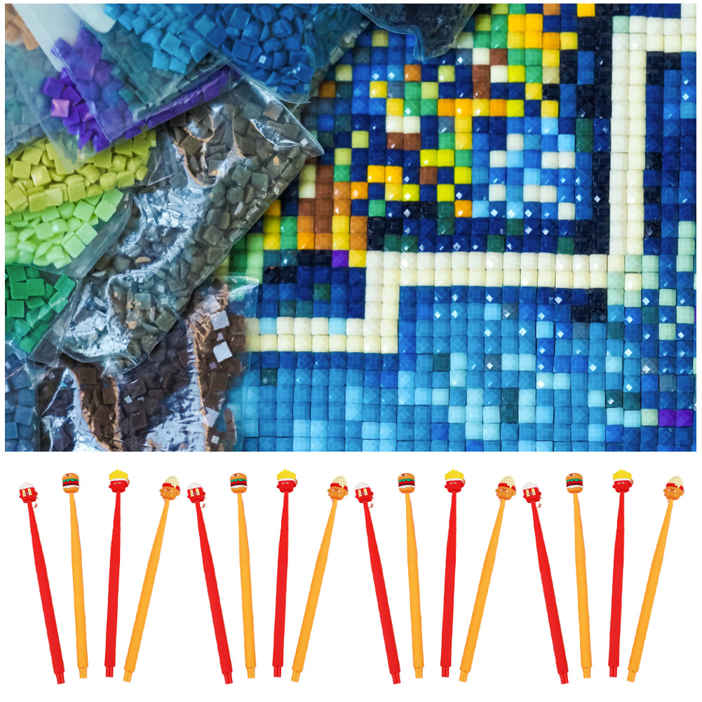 3/4Pcs Diamond Painting Pen 5D Diamond Painting Tools 22cm Cartoon for Beginners