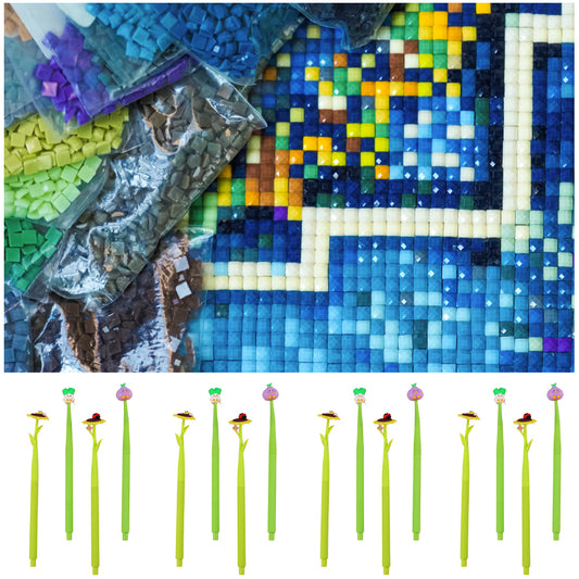 3/4Pcs Diamond Painting Pen 5D Diamond Painting Tools 22cm Cartoon for Beginners