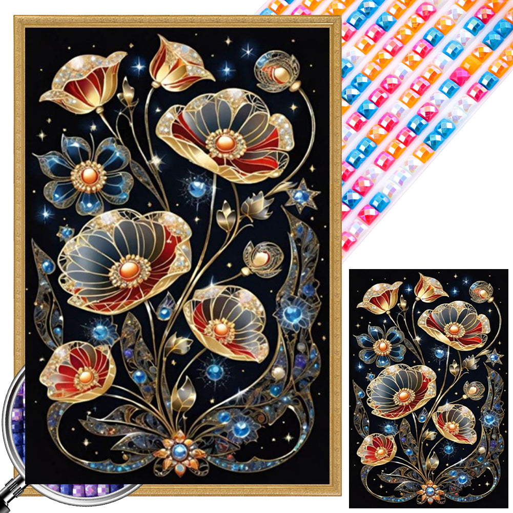 AB Diamond Painting - Full Square - Flowers (40*60CM)