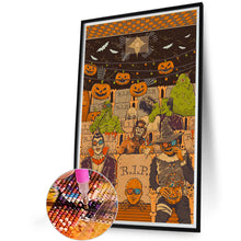 Load image into Gallery viewer, Diamond Painting - Full Round - Halloween movie theater atmosphere (40*60CM)
