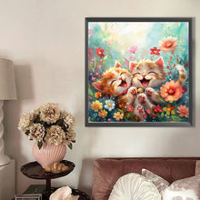 Load image into Gallery viewer, AB Diamond Painting - Full Round - Kitten in the grass (40*40CM)
