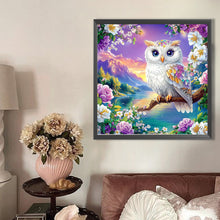 Load image into Gallery viewer, AB Diamond Painting - Full Round - Colorful feather owl (40*40CM)
