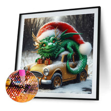 Load image into Gallery viewer, Diamond Painting - Full Round - Christmas dinosaur (40*40CM)
