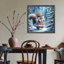 Load image into Gallery viewer, Diamond Painting - Full Round - Christmas squirrels (40*40CM)
