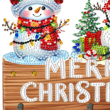 Load image into Gallery viewer, Wooden Christmas Diamond Art Hanging Hooks 3 Hooks Rhinestone Painting Coat Hook
