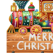 Load image into Gallery viewer, Wooden Christmas Diamond Art Hanging Hooks 3 Hooks Rhinestone Painting Coat Hook
