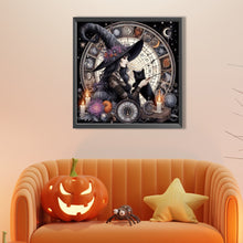 Load image into Gallery viewer, AB Diamond Painting - Full Round - Witch and black cat (40*40CM)
