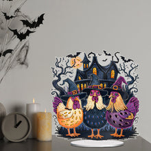 Load image into Gallery viewer, Acrylic Halloween Theme Diamond Painting Tabletop Ornaments Kit (Chicken)
