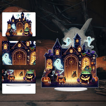 Load image into Gallery viewer, Acrylic Halloween Theme Diamond Painting Tabletop Ornaments Kit (Haunted House)
