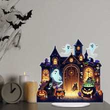 Load image into Gallery viewer, Acrylic Halloween Theme Diamond Painting Tabletop Ornaments Kit (Haunted House)
