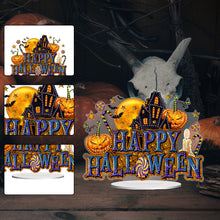 Load image into Gallery viewer, Acrylic Halloween Theme Diamond Painting Tabletop Ornaments Kit(Happy Halloween)
