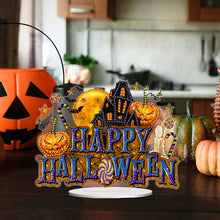 Load image into Gallery viewer, Acrylic Halloween Theme Diamond Painting Tabletop Ornaments Kit(Happy Halloween)
