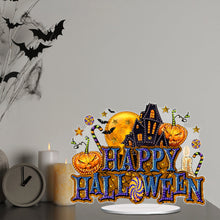 Load image into Gallery viewer, Acrylic Halloween Theme Diamond Painting Tabletop Ornaments Kit(Happy Halloween)
