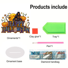 Load image into Gallery viewer, Acrylic Halloween Theme Diamond Painting Tabletop Ornaments Kit(Happy Halloween)
