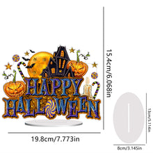 Load image into Gallery viewer, Acrylic Halloween Theme Diamond Painting Tabletop Ornaments Kit(Happy Halloween)
