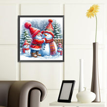 Load image into Gallery viewer, Diamond Painting - Full Round - Santa Claus and snowman (40*40CM)
