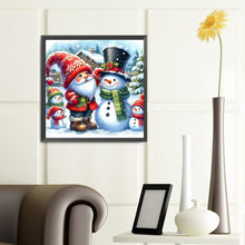 Load image into Gallery viewer, Diamond Painting - Full Round - Red gnome and snowman (40*40CM)
