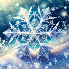 Load image into Gallery viewer, Diamond Painting - Full Round - Winter snowflakes (40*40CM)
