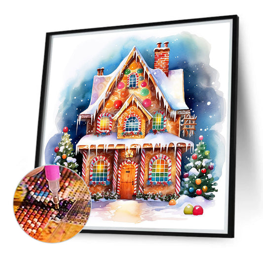 Diamond Painting - Full Round - Snowflake house (40*40CM)