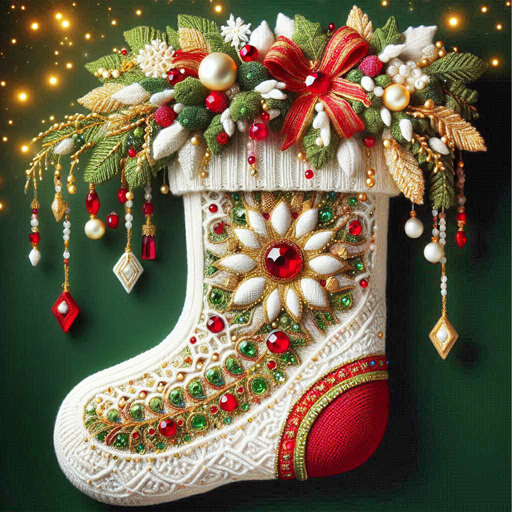 Diamond Painting - Full Round - Christmas stockings (40*40CM)
