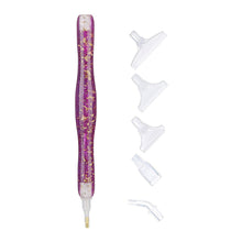 Load image into Gallery viewer, Sequins Diamond Painting Pen with Clay with 6 Tips Glitter Diamond Art Pen
