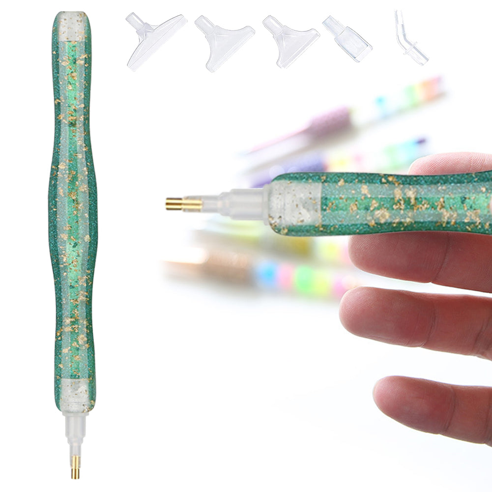 Sequins Diamond Painting Pen with Clay with 6 Tips Glitter Diamond Art Pen