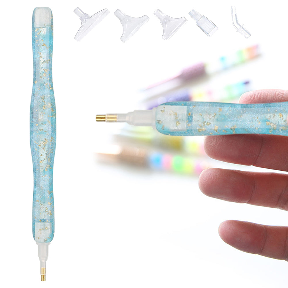 Sequins Diamond Painting Pen with Clay with 6 Tips Glitter Diamond Art Pen