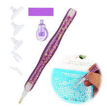 Load image into Gallery viewer, Sequins Diamond Painting Pen with Clay &amp; 6 Tips Glitter Diamond Art Pen
