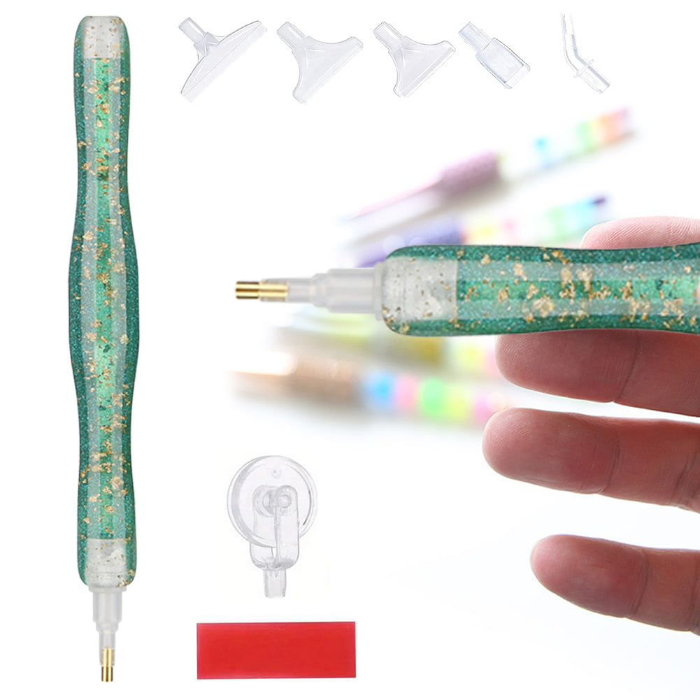 Sequins Diamond Painting Pen with Clay & 6 Tips Glitter Diamond Art Pen