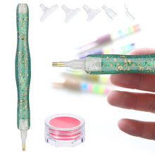 Load image into Gallery viewer, Sequins Diamond Painting Pen with Clay Jar &amp; 5 Tips Glitter Diamond Art Pen

