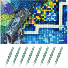 Load image into Gallery viewer, Sequins Diamond Painting Pen with Clay Jar &amp; 5 Tips Glitter Diamond Art Pen
