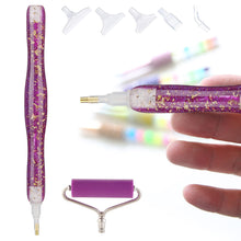 Load image into Gallery viewer, Sequins Diamond Painting Pen with Roller &amp; 5 Tips Glitter Diamond Art Pen
