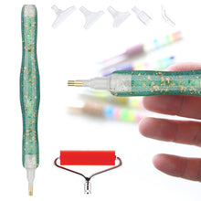 Load image into Gallery viewer, Sequins Diamond Painting Pen with Roller &amp; 5 Tips Glitter Diamond Art Pen
