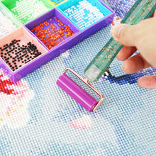 Load image into Gallery viewer, Sequins Diamond Painting Pen with Roller &amp; 5 Tips Glitter Diamond Art Pen
