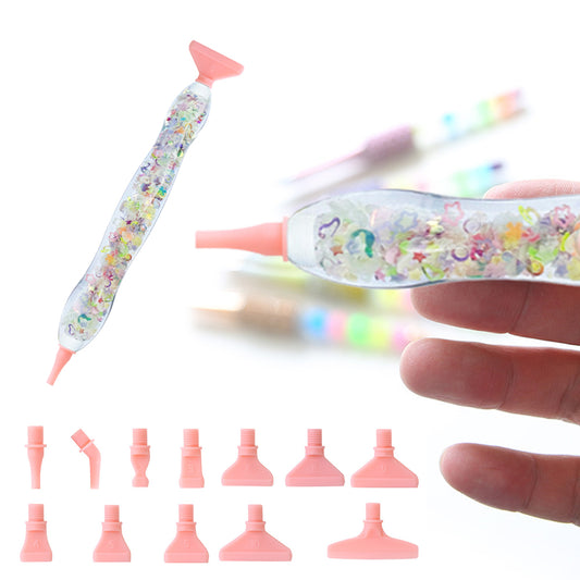 Sequins Diamond Painting Pen with 12 Tips Diamond Art Drill Pen for Art Crafts