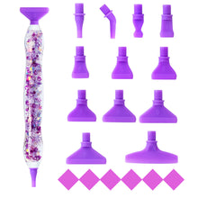 Load image into Gallery viewer, Sequins Diamond Painting Pen with 12 Tips Diamond Art Drill Pen for Art Crafts
