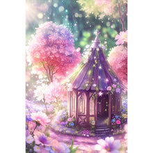Load image into Gallery viewer, Diamond Painting - Full Round - Dream pink tree house (40*60CM)

