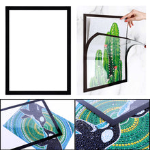 Load image into Gallery viewer, Magnetic Diamond Painting Frame Desktop Diamond Painting Photo Frame (A4 Black)
