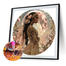Load image into Gallery viewer, Diamond Painting - Full Round - woman under moonlight (40*40CM)
